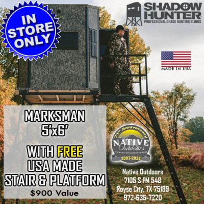 Shadow Hunter Marksman Premium Series 5x6 Octagon Combo Blind (Pre-Assembled)