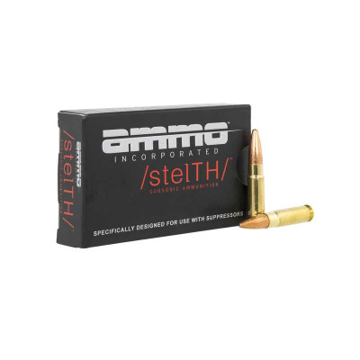 Ammo Incorporated StelTH .300 BLK Subsonic 220gr TMJ - 20 Rounds