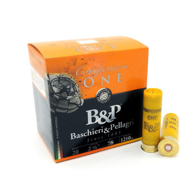 Baschieri & Pellagri Competition One 20ga 2.75in 7/8oz Shot Size 9 Shotgun Shells - 25 Rounds