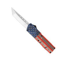 CobraTec OTF Lightweight 3.25in Drop Point -  American Flag Cerakote