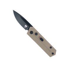 CobraTec Stinger Knife 1.9in Drop Point Automatic Folding Knife - Tan