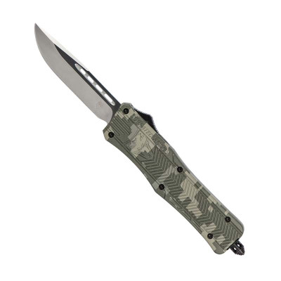 CobraTec Medium CTK-1 Drop Point Automatic Knife - Digital Camo