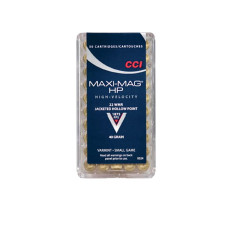 CCI .22 WIN MAG 40gr MAXI-MAG Ammunition - 50 Rounds