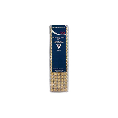 CCI .22LR Subsonic Ammunition Lead Hollow Point 40gr - 100 Rounds