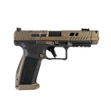 Canik TTI Combat Full Size 9mm 18+1 4.6in Ported Barrel - Optic Ready - Burnt Bronze/Black