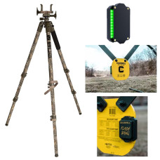 Bog-Pod DeathGrip Aluminum Shooting Tripod RealTree Excape - With Flash Bang LED Shot Indicator