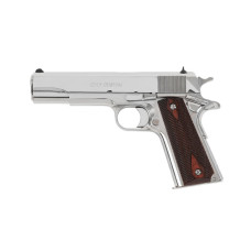 Colt 1911 Classic Government .38 Super 5" 9+1 Diamond Checkered Rosewood Grip - Polished Stainless