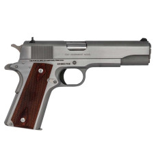 Colt 1911 Government Series .45 ACP 5in 7+1 Diamond Checkered Rosewood Grip - Stainless Steel