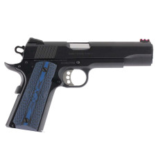 Colt 1911 Government Competition .45 ACP 5in 8+1 Blue Scalloped G10 Grip - Blued