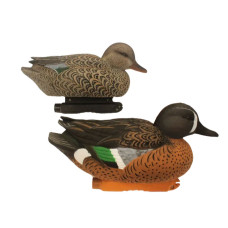 ECM Legacy Blue Wing Teal Decoys - 6-Pack - 4 Drakes, 2 Hens