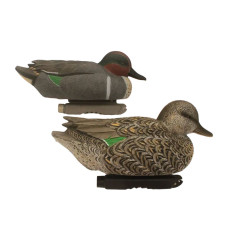 ECM Legacy Green Wing Teal Decoys - 6-Pack - 4 Drakes, 2 Hens