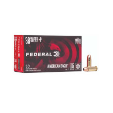 Federal American Eagle .38 Super +P 115gr JHP - 50 Rounds