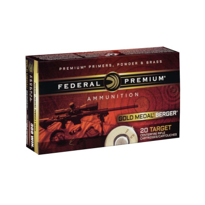 Federal Premium Gold Medal  6.5 Creedmoor 130gr Berger Hybrid OTM Ammunition - 20 Rounds