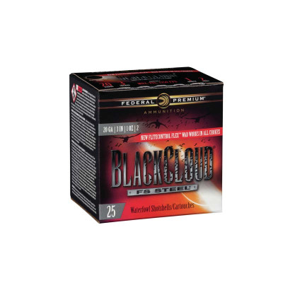 Federal Premium Black Cloud FS Steel 20Ga. 3in. 1oz. #2 - 25 shells per box