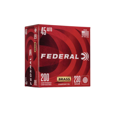 Federal Champion Training .45 ACP 230gr FMJ - 200 Rounds