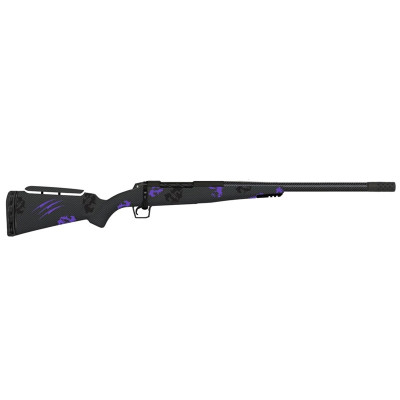 Fierce Firearms CT MINI Rogue 6.5 PRC 20in Carbon Fiber Barrel Black Cerakote Receiver - Purple Camo