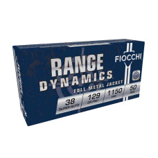 Fiocchi 38SA .38 Super FMJ 129 GR - 50 per Box