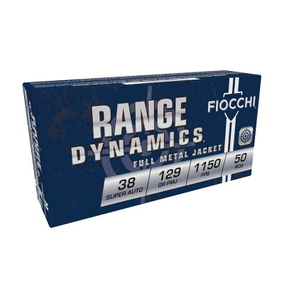 Fiocchi 38SA .38 Super FMJ 129 GR - 50 per Box