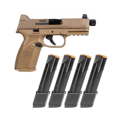 FN 509M Tactical MID 9mm 4.5in Barrel 15+1 - 24+1 -  Flat Dark Earth