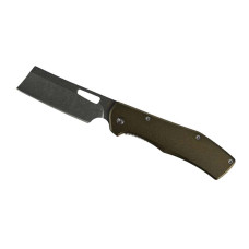 Gerber Flatiron Folding Cleaver Style Knife - Green