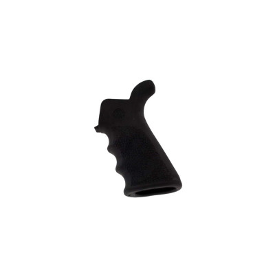 Hogue AR-15 Rubber Grip Beavertail w/Finger Grooves Matte Black