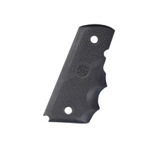 Hogue Grip Cobblestone Black with Finger Grooves - 1911 Officer