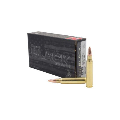 HORNADY BLACK .223 REM 62GR FMJ - 20 Rounds