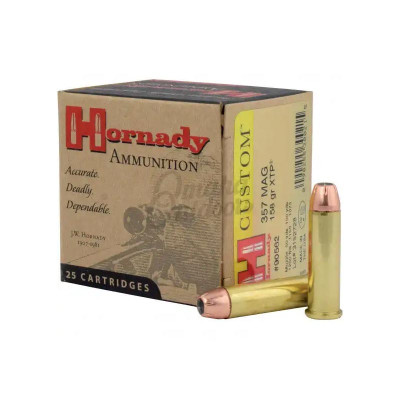 Hornady Custom .357 MAG 158gr XTP Hollow Point - 25 Rounds