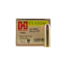 Hornady Custom 44 Mag 300gr XTP Hollow Point Ammuntion - 20 Rounds