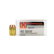 Hornady Handgun Training .40 S&W 175gr FMJ flat Point - 50 Rounds