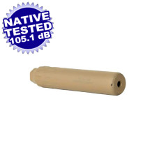 Huxwrx FLOW 22TI .22 Cal Titanium Direct Thread Suppressor - FDE