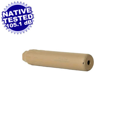 Huxwrx FLOW 22TI .22 Cal Titanium Direct Thread Suppressor - FDE