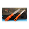 Knives of Alaska Alpha Wolf D2 and Cub Combo - Orange Suregrip Handles