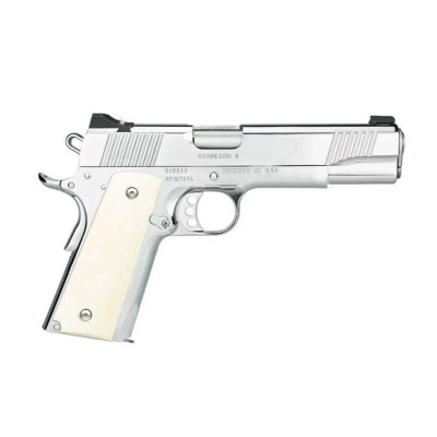 Kimber Stainless II .38 Super 5in 9+1 - Ivory Grips High Polished Stainless