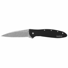 Kershaw Leek Stonewashed Knife - Black