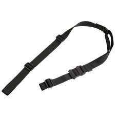 Magpul MS1 Sling 1.25in W x 48-60in L Adjustable Two-Point Nylon Webbing for Rifle - Black