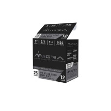 Migra Ammo Combinational 12ga 3in 1.25oz #2-#4 Steel Shot - 25 Rounds