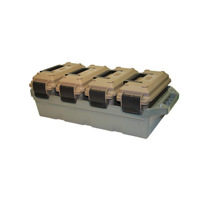 MTM 4-Can Ammo Crate, Dark Earth,