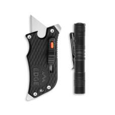 Outdoor Edge SlideWinder Utility Knife with Pocket Flashlight