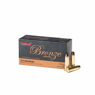 PMC 357A Bronze 357 Magnum JSP 158gr - 50 Rounds