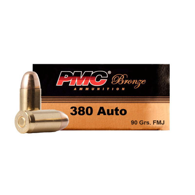 PMC .380 Auto 90gr. FMJ - 50 Rounds