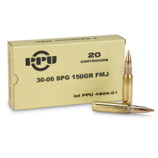 PPU 30-06 SPG 150gr FMJ - 20 Rounds