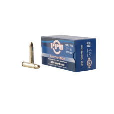 PPU .30 Carbine 110Gr Full Metal Jacket Round Nose (FMJRN) - 50 Rounds