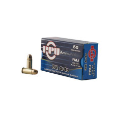 PPU .32 ACP Handgun 71Gr FMJ - 50 Rounds