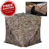 Rhino Blinds 180 Hybrid See-Thru Hub Style Blind - Realtree Edge