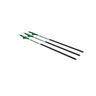 Centerpoint 20in .003 400Gr 2in Vanes Crossbow Bolts with Lighted Nocks - 3 Pack