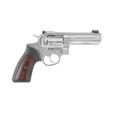 Ruger GP100 .357 MAG - .38 Special 4.2in Barrel Revolver Rubber Grips Wood Insert - 6 Round