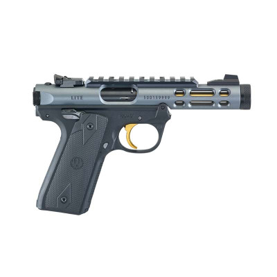 Ruger Mark IV 22/45 Lite 22LR Ported Slide 4.4in Threaded Barrel 10+1 - Black Frame Grey Slide