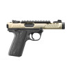 Ruger Mark IV 22/45 Lite 22LR 4.4in Threaded Barrel 10+1 with Compensator - Champagne