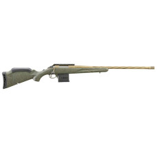 Ruger American Predator GEN II .22 ARC 22in Burnt Bronze Cerakote Sprial Fluted Barrel Rifle - Green Splatter